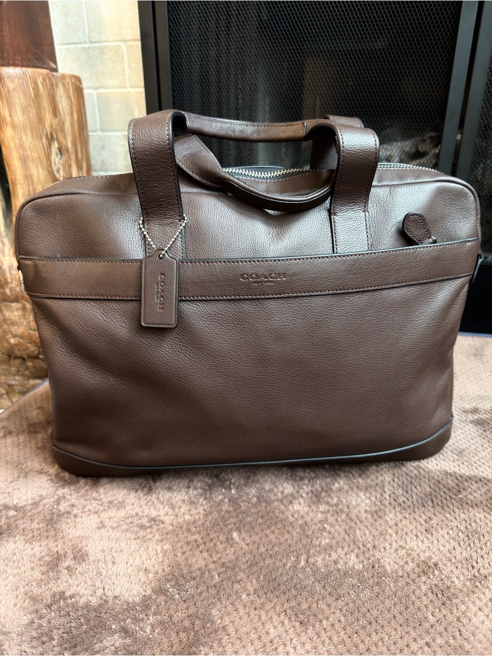 NEW WITH TAGS COACH Hamilton Leather Briefcase / Business Bag – Mahogany